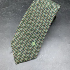 J307 ネクタイ クリスチャンディオール ブランド ネクタイ ドット シルク メンズ グリーン Christian Dior