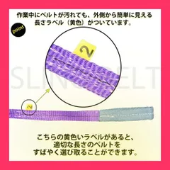 HELIX スリングベルト 【2本セット】 1m 幅25mm 使用荷重1000kg ナイロンスリング 吊上げ 牽引 ベルトスリング 1T 日本語仕様書付