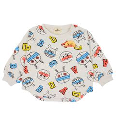 秋冬 アンパンマンベビー 天竺 かくれんぼ 総柄 長袖Ｔシャツ