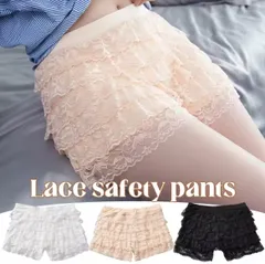 ペチパンツ レース フリル レディース ペチコート 裾レース ショートパンツ 夏 涼しい 重ね着 インナー ショート丈 下着 衣装 コスプレ かわいい