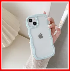【匿名配送】 iPhone 13 Pro_ライトブルー QLTYPRI iPhone 13 Proケース クリア TPUカバー おしゃれ 韓国 可愛い 透明 薄