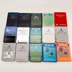 【ジャンク品】PS / PS2 メモリーカード 15枚 まとめ売り セット 純正あり