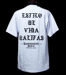 kustomstyle カスタムスタイル Tシャツ (KST2506WH) estilo califas T-shirt カラー：ホワイト 5,940円(内税)