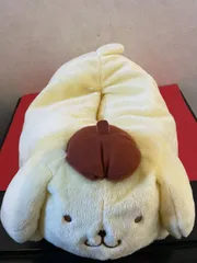 ポムポムプリン　寝そべり　マスコット　ティッシュケース