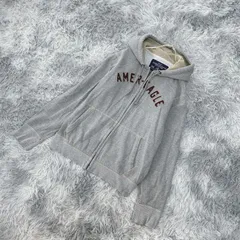 【american eagle】アメリカンイーグル  パーカー【S】ヴィンテージ  アメカジ  メンズ  灰色  グレー系  【送料無料】