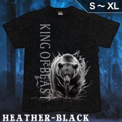 GENJU キッズ～S、M、L、XLサイズ 熊 ベア アニマル メンズ クール かっこいい Tシャツ 半袖 King of Beast