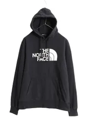 【お得なクーポン配布中!】 ノースフェイス プリント スウェット フード パーカー メンズ М 古着 The North Face プルオーバー 裏起毛 トレーナー アウトドア 薄手 黒