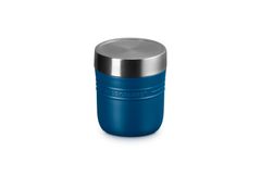 新品 ル・クルーゼ(Le Creuset) ステンレス 真空断熱 保温 保冷 スープジャー ランチジャー 500ml ディープティール 洗いやすい お手入れ簡単 On the Go 持ち運び 便利