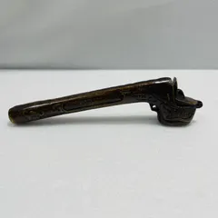 【希少品】陽白草文様一体型矢立 真鍮 アンティーク 矢立 骨董品 希少品】陽白草文様一体型矢立 真鍮 アンティーク 矢立 骨董品