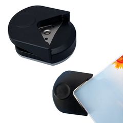 新品 Godrii 丸角カッター R4 面取り機 カードストック フォトカット 丸角 プラスチックフィルム 丸角カッター カードストック 直角シャープコーナーカッター 丸角カッター 4mm PVCペーパー プラスチックカッター ブラック