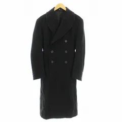 未使用級美品✨　アルマーニ　ロング　チェスターコート　ウール　ブラック　黒　48 極美品 アルマーニコレツォーニ 最高級 マキシ丈 ヘリンボーン