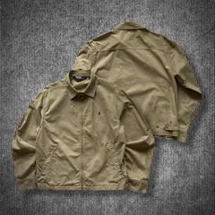 90s Polo by Ralph Lauren Cotton Harrington Jacket ポロラルフローレン コットンハリントンジャケット ドリズラージャケット スイングトップ ベージュ Lサイズ ミニポニー ロゴ刺繍 サイドアジャスター 短丈