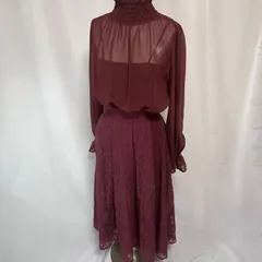 未使用　eimy エイミーイストワール　レースコンビシャーリングワンピース