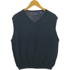 古着 ギャップ GAP Vネック コットンニットベスト レディースM相当/eaa527436