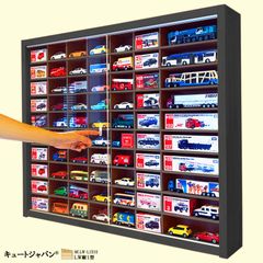 ミニカー収納ケース 60台 コレクション 棚 1／64 アクリル
