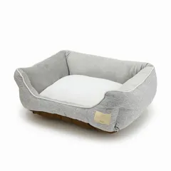 ペットプロ Homey オールシーズンスクエアベッド M グレー 犬猫用 ペット用品 （1点）