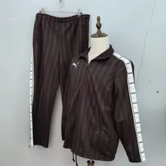 PUMA　M サイズ　ジャージ　上下セット　トラックジャケット　ダークブラウン　日本製　プーマ