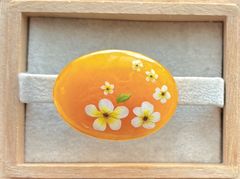 ☆〜天然石 高品質アメジスト 早咲き椿 帯留め 40×30〜☆ - メルカリ