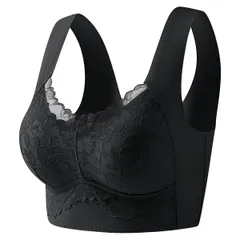 ノンワイヤーブラ リブあみ フリーカット 大きいサイズ 薄手 響かない ストレッチ ブラジャー 脇高 軽い さらさら 蒸れにくい 美胸 レース おしゃれ as-015