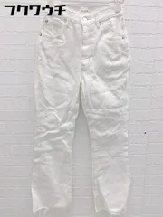 ◇ SLY スライ カットオフ ジーンズ デニム フレア パンツ サイズ0 ホワイト レディース 【中古】 【1103020018570】