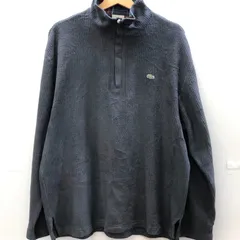 LACOSTE ラコステ ハーフジップフリース プルオーバー メンズ M グレー