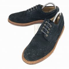 b*8様 Tricker's ネイビースエード Vibramホワイトソール 紐無 - メルカリ