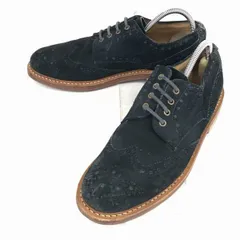 ユナイテッドアローズ/★スエード本革/ウイングチップ【26.5/紺】グリーンレーベルリラクシング◆A-151