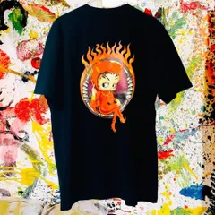 デビル ベティ ケミカルウォッシュ リプリント Tシャツ 半袖 メンズ 新品 ベティブープTシャツ Betty Boop Tシャツ ヴィンテージキャラTシャツ 90sアメリカンアニメ レトロTシャツ ピンナップガール セクシーキャラ ストリートファッション