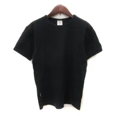 アヴィレックス AVIREX Tシャツ カットソー リブ 半袖 S 黒 ブラック /YI