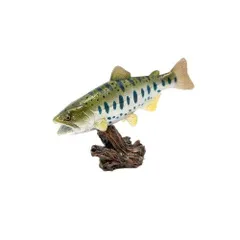 【レビューで送料無料】 ハンドメイド39cmヤマメフィギュアレプリカ魚釣りフィッシュ ルアー・フライ
