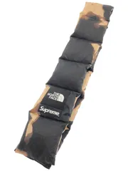 Supreme×THE NORTH FACE シュプリーム×ノースフェイス 21AW Bleached Denim Print 700-Fill Scarf  ダウンスカーフ NN72112I ブラウン Fのサムネイル