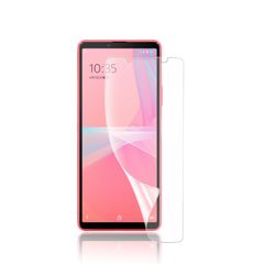 【人気商品】【1枚入り】xperia 10 iv フィルム【ガイド枠付き・指紋認証対応】TPU素材 反射防止/アンチグレア/浮き防止/気泡レス/キズ修復/浮き防止//ケースに干渉しない/全面保護 SO-52C SOG07 保護フィルム