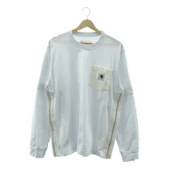 sacai / サカイ | 2024SS | ×Carhartt WIP Long Sleeve Tee コットン ロゴ Tシャツ | 3 | ホワイト | メンズ
