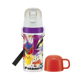☆ ポケットモンスター23N ☆ 子供用２WAYボトル 350ml SKDC3 スケーター 水筒 キッズ コップ 直飲み 350ml ステンレスボトル 保冷 保温 ステンレス 子供 こども 子供用 保育園 幼稚園 女の子 男の子 かわいい キャラクター
