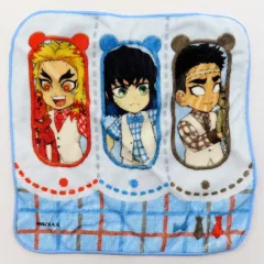 【中古】タオル・手ぬぐい 嘴平伊之助＆煉獄杏寿郎＆悲鳴嶼行冥 カップケーキ風ハンドタオルB 「鬼滅の刃×ufotable Cafe/マチ★アソビCAFE ホワイトデーイベント2023」