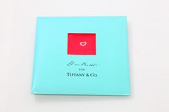 ●最終出品●【未使用品】TIFFANY&Co. ハート ハンカチ 赤 レッド ティファニー 綿100％