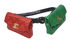 CHANEL シャネル マトラッセ ウエストポーチ ベルトポーチ バッグ ラムスキン レッド グリーン ブラック ゴールド金具 良品 中古 4b007945