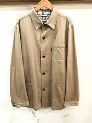 1230★BURBERRY BLACKLABEL/バーバリーブラックレーベル シャツジャケット ベージュ メンズ Lサイズ コットンジャケット ノバチェック★