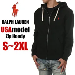 【新品・未使用】【ブラック】ラルフローレン パーカー メンズ レディース 大きいサイズ RALPH LAUREN スウェット ジップ ジップパーカー 無地 裏起毛 厚手 USAモデル ブランド ロゴ ゆったり ビッグサイズ おしゃれ