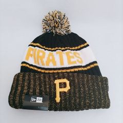【新品未使用】NEW ERA◆MLB ニット帽 ビーニー ピッツバーグ・パイレーツ ポンポン付き 大谷翔平 イチロー メジャーリーグ
