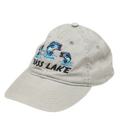 AMERICAN LOCAL SOUVENIR　アメリカンローカルスーベニア　ベースボールキャップ Bass Lake　ブラックバス刺繍キャップ　600-C5860　8054000206506