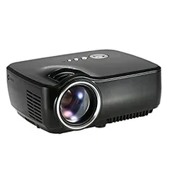 【中古】プロジェクション100inchスクリーンサポートフルHDミニポータブルプロジェクターLCD 1800Lumenホームシアターミニプロジェクター解像度ネイティ