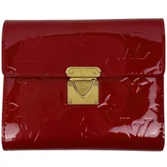 【在庫一掃】 ルイ・ヴィトン Louis Vuitton ポルトフォイユ コアラ 札入れ 小銭入れ 三つ折り財布 モノグラムヴェルニ ポムダムール(レッド) M91979 レディース 【中古】