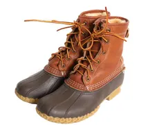 【お得なクーポン配布中!】 USA製 エルエルビーン 6ホール ビーン ブーツ レディース 24cm LLBEAN シアリング 保温素材入り 内ボア 本革 タンブル レザー レインブーツのサムネイル