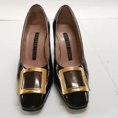 BOUTIQUE OSAKI ブテイックオーサキ パンプス ヒール エナメル レザー 21.5cm レディースシューズ#8625