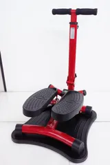 【中古】【専用ハンドル付き】ショップジャパン 健康ステッパー ナイスデイ ND-1R 踏み台 運動 室内 エクササイズ 有酸素運動