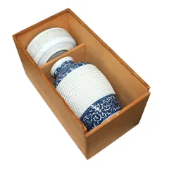 有田焼 寿峰作 透かし網目 灰皿 花瓶 応接揃 花器