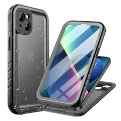Cozycase iPhone 13 用 ケース - iPhone 13 用 防水ケース - 完全防水 防塵 2m 耐衝撃 360度 全面 両面 軽量 米軍 カメラ保護 ストラップ付き 海 お風呂 水中撮影 洗濯可能 iPhone13 用 ケース - 最強 1