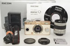 最終値下げ　美品 PENTAX ミラーレス一眼 Q-S1 シャンパンゴールド ペンタックス(PENTAX) ミラーレス一眼 Q-S1 Wｽﾞｰﾑｷｯﾄ ｼｬﾝﾊﾟﾝ