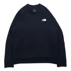 THE NORTH FACE テックエアー スウェット M ブラック ポリエステル レーヨン 袖ロゴ Tech Air Sweat Crew NT12087